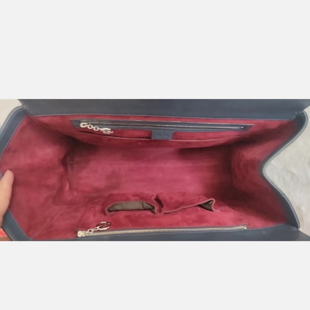 Gucci 'Lady Lock' Python Large Gray Top Handle Sa… - image 8